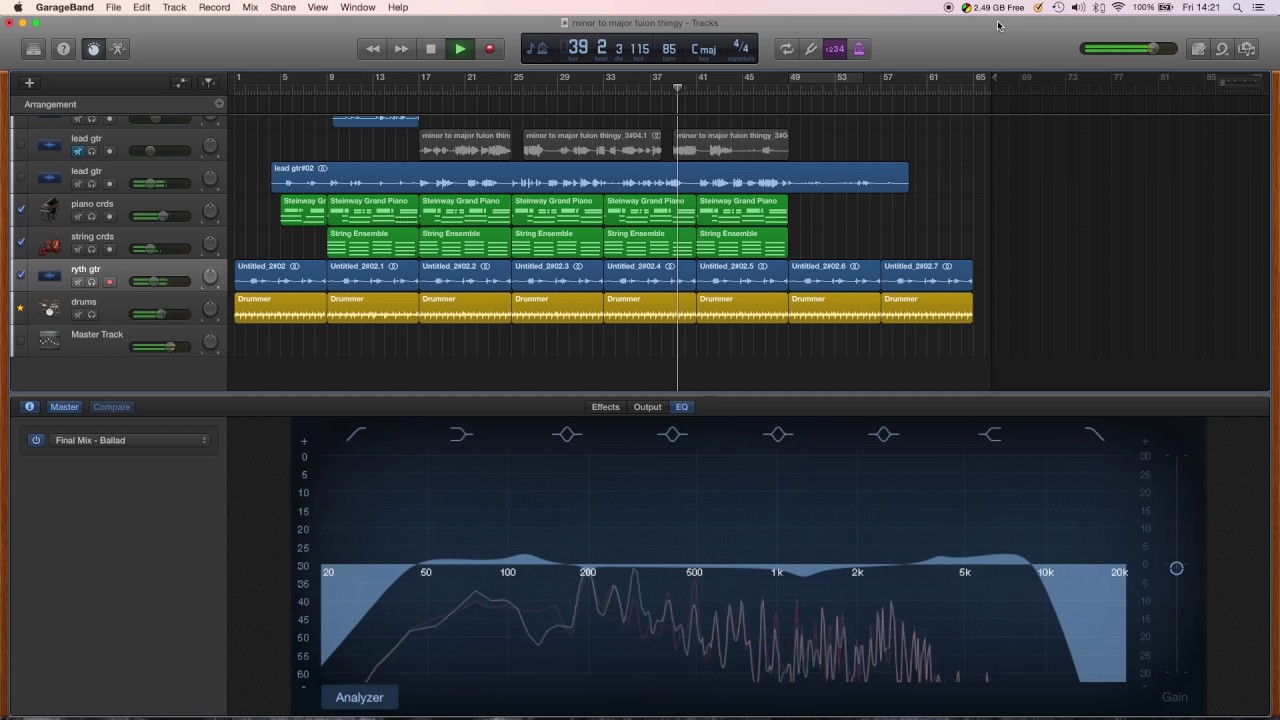 How to get more bars on garageband for mac pc